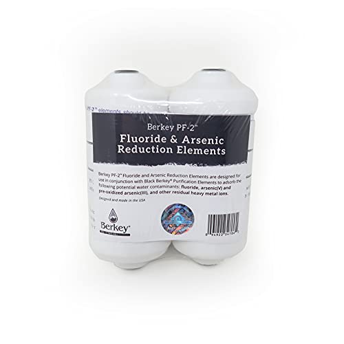 Authentic Black Berkey Elements BB9-2 and PF-2 Filters - Powerful Contaminant Reduction for Clean Water