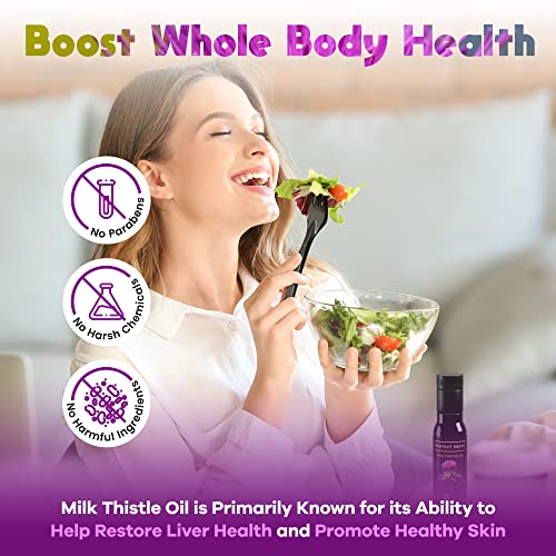 ACTIVATION Products - Perfect Press Milk Thistle Oil, Milk Thistle Extract for Natural Detox and Blood Circulation, Pure Milk Thistle Liquid for Heart Health, Milk Thistle Supplement, Non GMO, 100 ml