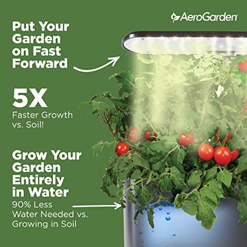 AeroGarden Harvest XL Bundle LED Grow Light Kit with Seed Pod Kits & Plant Food