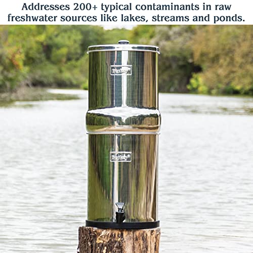 Big Berkey Water Filter System - Enjoy Delicious Tap Water at Home & Outdoors