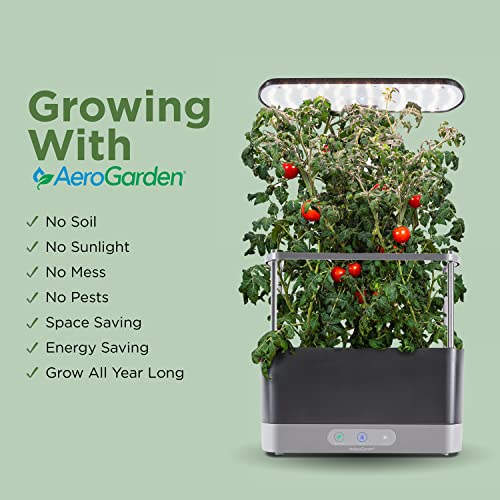 AeroGarden Harvest XL Bundle LED Grow Light Kit with Seed Pod Kits & Plant Food