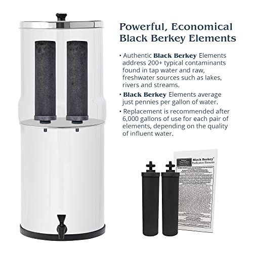 Big Berkey Water Filter System - Enjoy Delicious Tap Water at Home & Outdoors