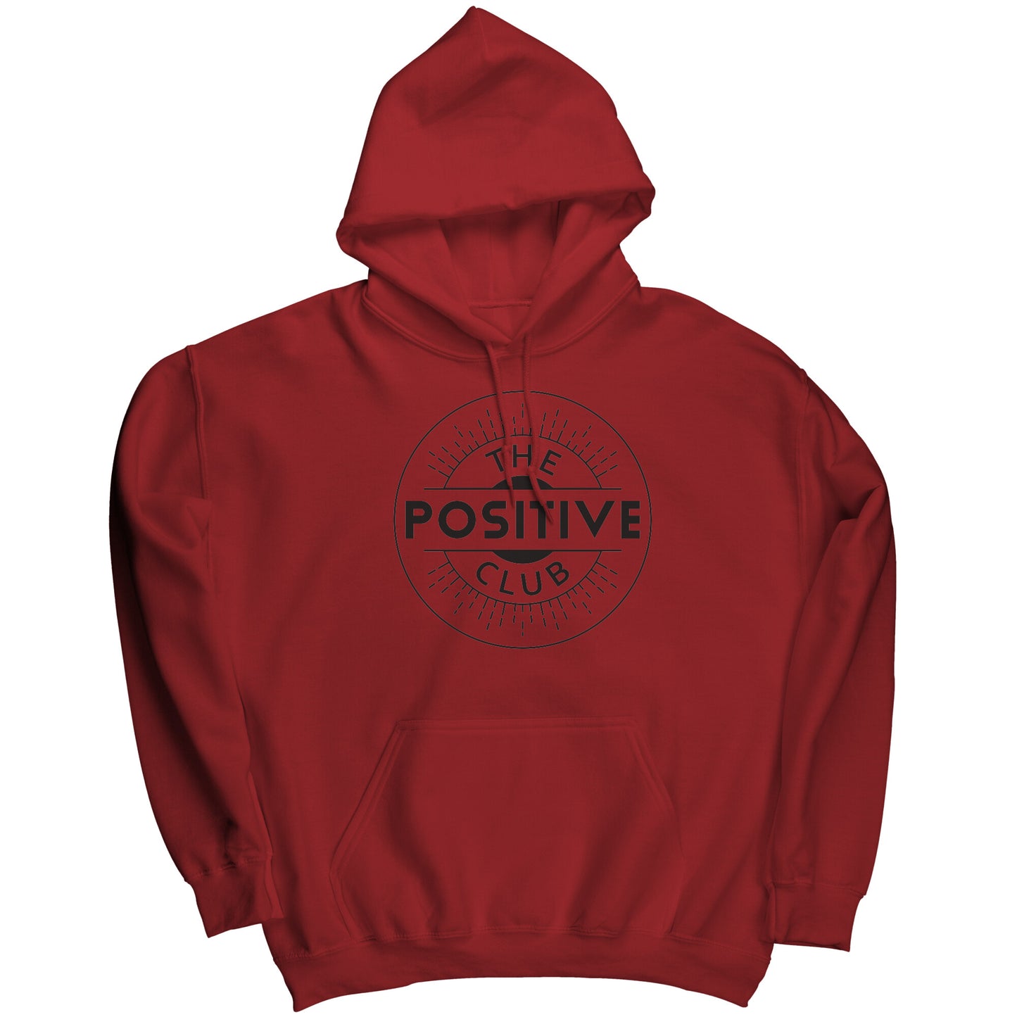Hoodie Black Logo The Positive Club ( Free Shipping )