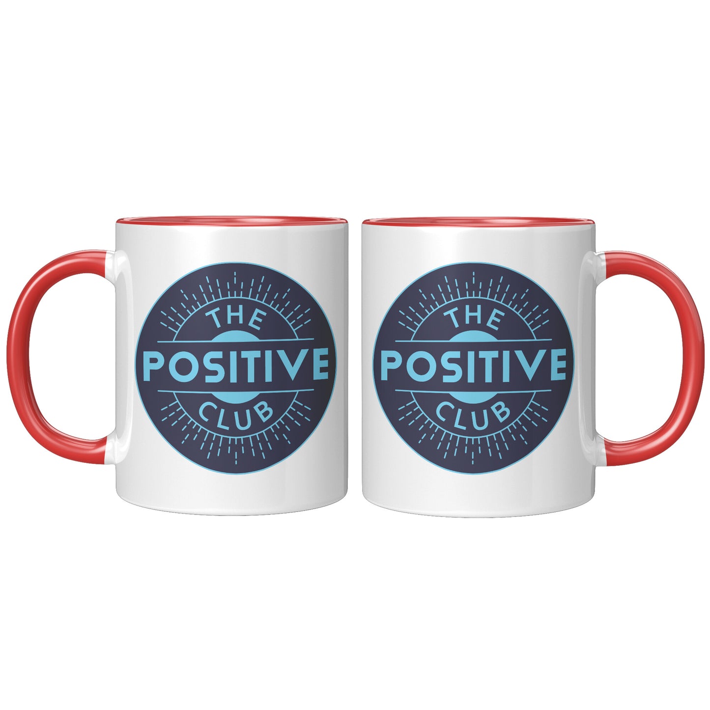11oz Accent Mug The Positive Club ( Free Shipping )