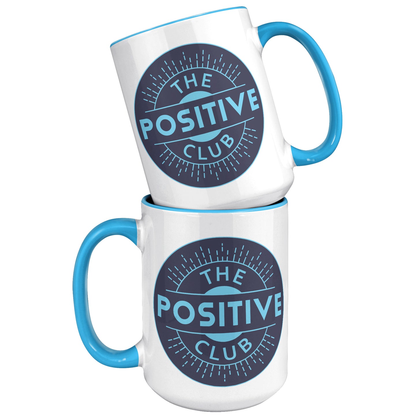 15oz Accent Mug The Positive Club ( Free Shipping )