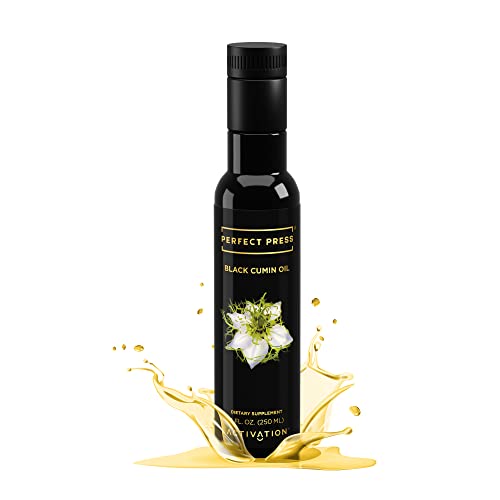 ACTIVATION Products - Perfect Press Black Cumin Seed Oil, Black Seed Oil for Hair Growth and Skin Health, Vegan Nigella Sativa Seeds Oil for Immune Defense and Digestive Support, Non GMO, 250 ml