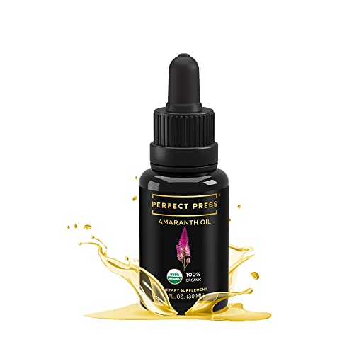 Activation Products - Perfect Press Amaranth Oil, Pure Amaranth Seed Oil for Immune System Support, Brain Function, and Skin Health, Natural Moisturizer for Face, Non GMO Amaranth Seeds, 30 ml