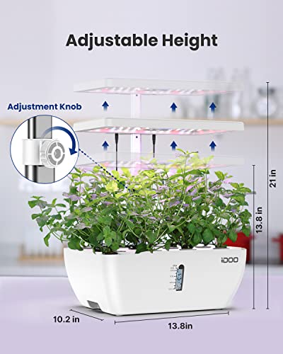 12 Pods WIFI Hydroponics Growing System Timer LED Grow Light