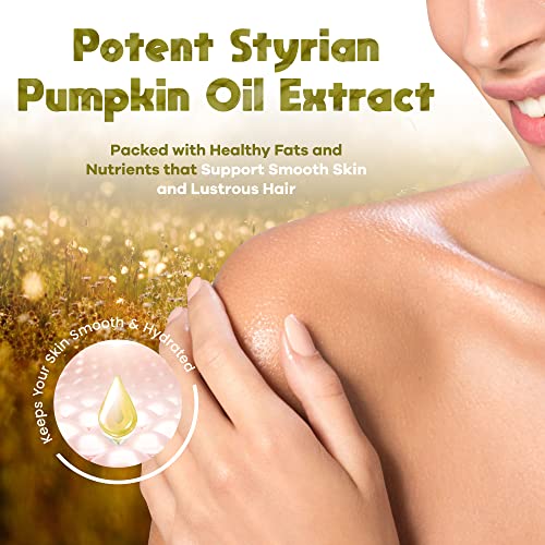 Perfect Press® Styrian Pumpkin Seed Oil, Made with Raw Pumpkin Seed Extract for Bladder Control & Prostate Health, Pumpkin Oil for Hair Growth & Healthy Skin, Non GMO, 8 fl oz - Activation Products