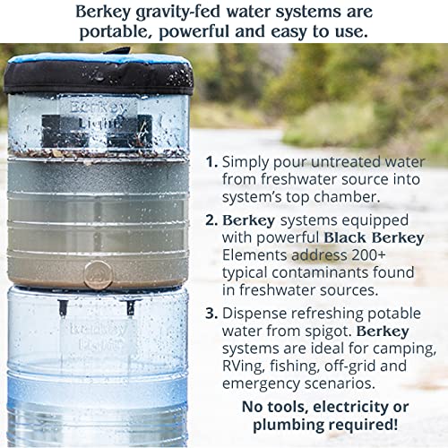 Big Berkey Water Filter System - Enjoy Delicious Tap Water at Home & Outdoors