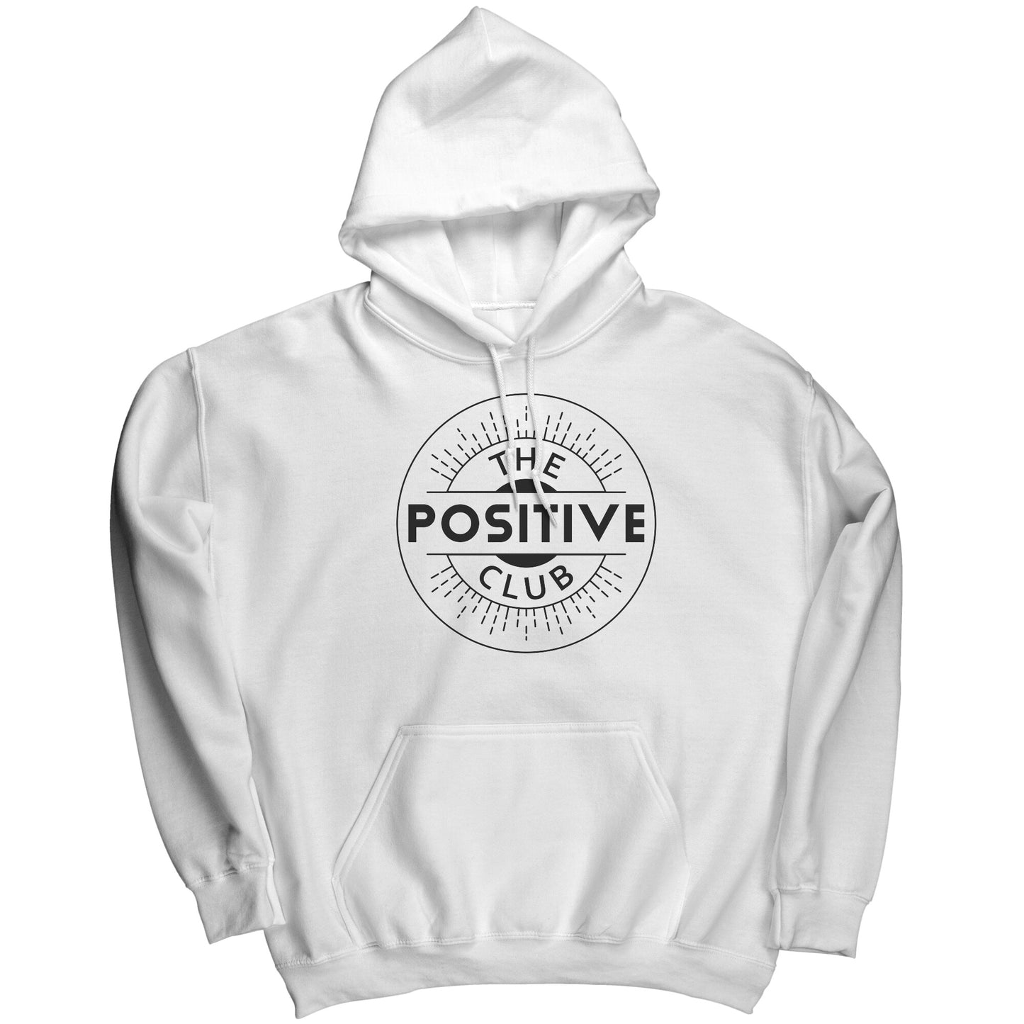 Hoodie Black Logo The Positive Club ( Free Shipping )