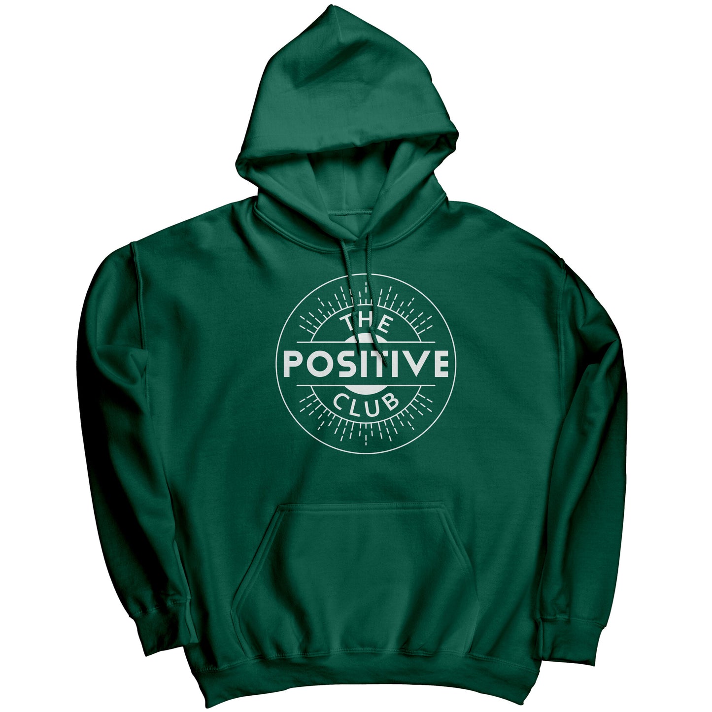 Hoodie White Logo The Positive Club ( Free Shipping )