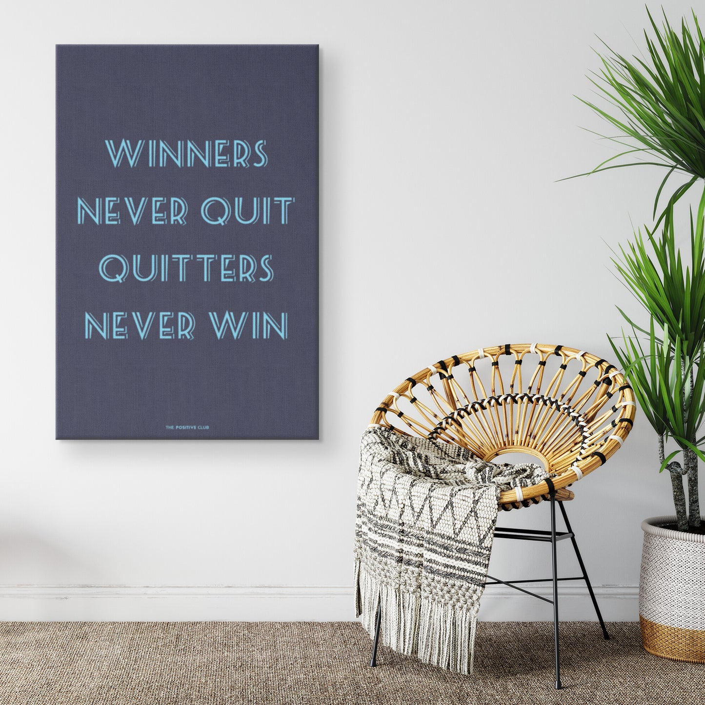 WINNERS NEVER QUIT QUITTERS NEVER WIN
